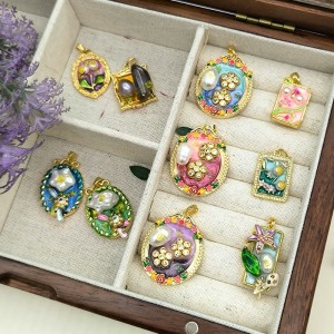 Vintage olajfestmény medál